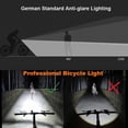 thumbnail image 4 of Juego de luces delanteras de bicicleta 400lm, luz de bicicleta Mtb recargable con luz trasera de 3 modos, luz led para ciclismo Feliz Sencillez, 4 of 5