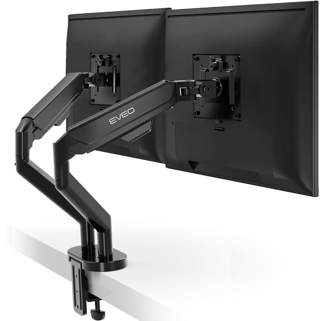 Soporte para dos monitores EVEO Premium de 14 a 32 pulgadas en altura ajustable