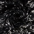 thumbnail image 2 of Zelouf Abstract Metallic Floral Pleated Chiffon  , Sewing, DIY, Crafts Fabric by the Yard, Black/silver, 3 Yard, 2 of 3