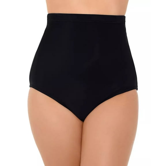 Swim Solutions Womens Solid Nylon Swim Bottom Separates