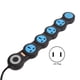 thumbnail image 1 of Toma de corriente multifuncional de 10A, 5 tomas de corriente con puerto USB 2500-3000W 110-240VUS, enchufe 110-240V, 1 of 8