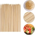 thumbnail image 1 of 200 Pieces Wooden Skewers Bamboo Bbq Sticks For Barbecue, Family Gatherings (2.5mm * 25cm), 1 of 5