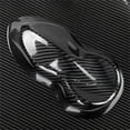 Black Fashion 6D Carbon Fiber Sticker For Motorcycle Car Lpod 152X10 CM ...