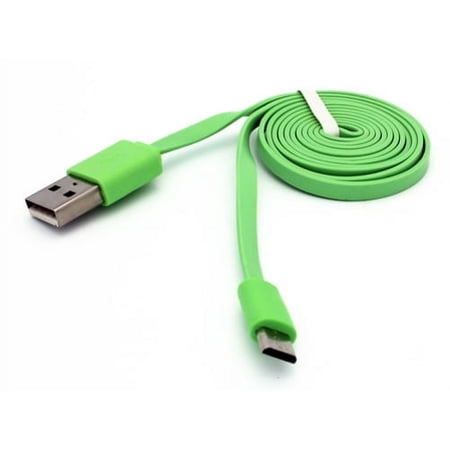 3ft USB Cable for Motorola Moto e6 Phone - MicroUSB Charger Cord Power Wire Sync Flat Green Fast Charge L9R price history on PriceWatchPro