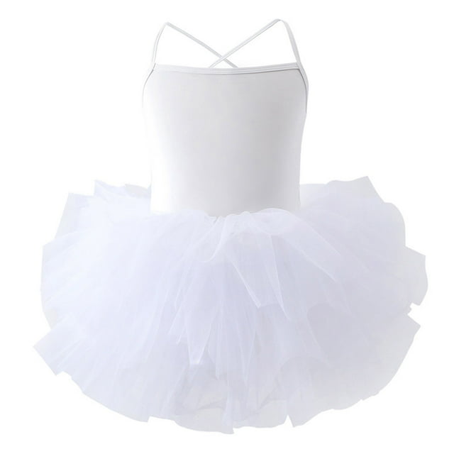 Bon Rapport Qualité-Prix, Tenue d'Entraînement de Danse pour Filles, Combinaison à Bretelles en Maille, Sans Manches, Couleur Unie, Robe de Danse, Tenue de Performance, Confortable, Polyvalente, Tenue de Scène Polyvalente et Tendance