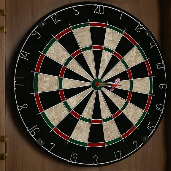 Classic Dartboard Cabinet, Dart Boards Set for Adults For Homes, Bedrooms, Bars, Clubs, Offices Brown Color And Simple Lines Dartboard