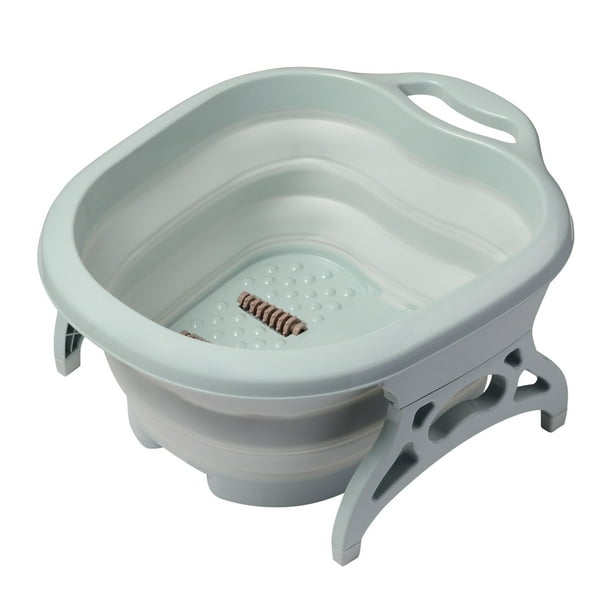Collapsible Folding Plastic Foot Bath Tub Soak Basin with
