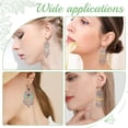 thumbnail image 6 of 1 Box DIY 8 Pairs Bohemian Style Chandelier Charms Earrings Making Kit Boho Dream Catcher Charm Feather Leaf Charms Faceted Glass Beads, 6 of 9