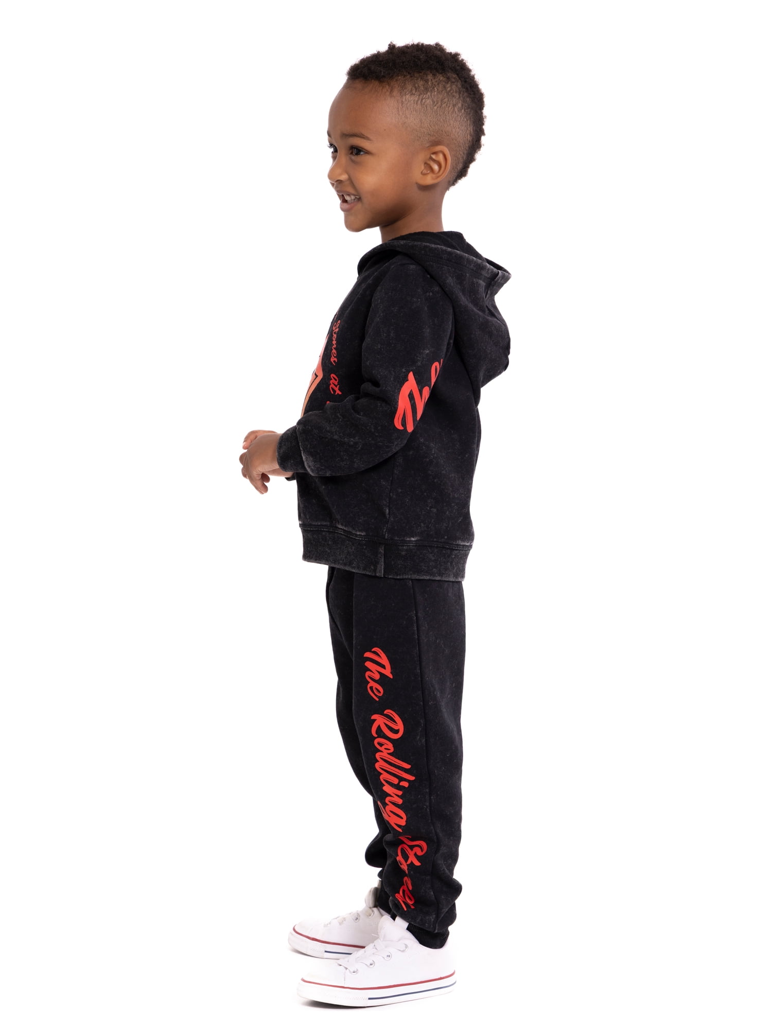 Rolling Stones Toddler Boys Graphic Hoodie and Jogger Pants Set, 2-Piece, Sizes 12M-5T