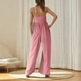 thumbnail image 6 of ABATAB Summer Jumpsuits for Women Casual Sleeveless baggy Rompers Wide Leg Jumpsuit with Pockets Dressy Clothes, 6 of 7