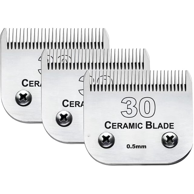 Cuchillas de peluquería canina Audoc 30# compatibles con Andis/Oster/Wahl