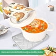 thumbnail image 4 of BZSMCE Pot Holder Oven Mitts Cooking baking Orange Mice Creative Pattern Size:7x9.8in, 4 of 7