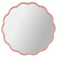 thumbnail image 1 of Bouclair Miroir Rose à Bords Festonnés, 1 of 8