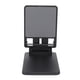 thumbnail image 1 of Soporte para teléfono celular para escritorio, varillas dobles plegables para iPhone, tableta, teléfono inteligente, grabación en vivo, color negro, 1 of 10
