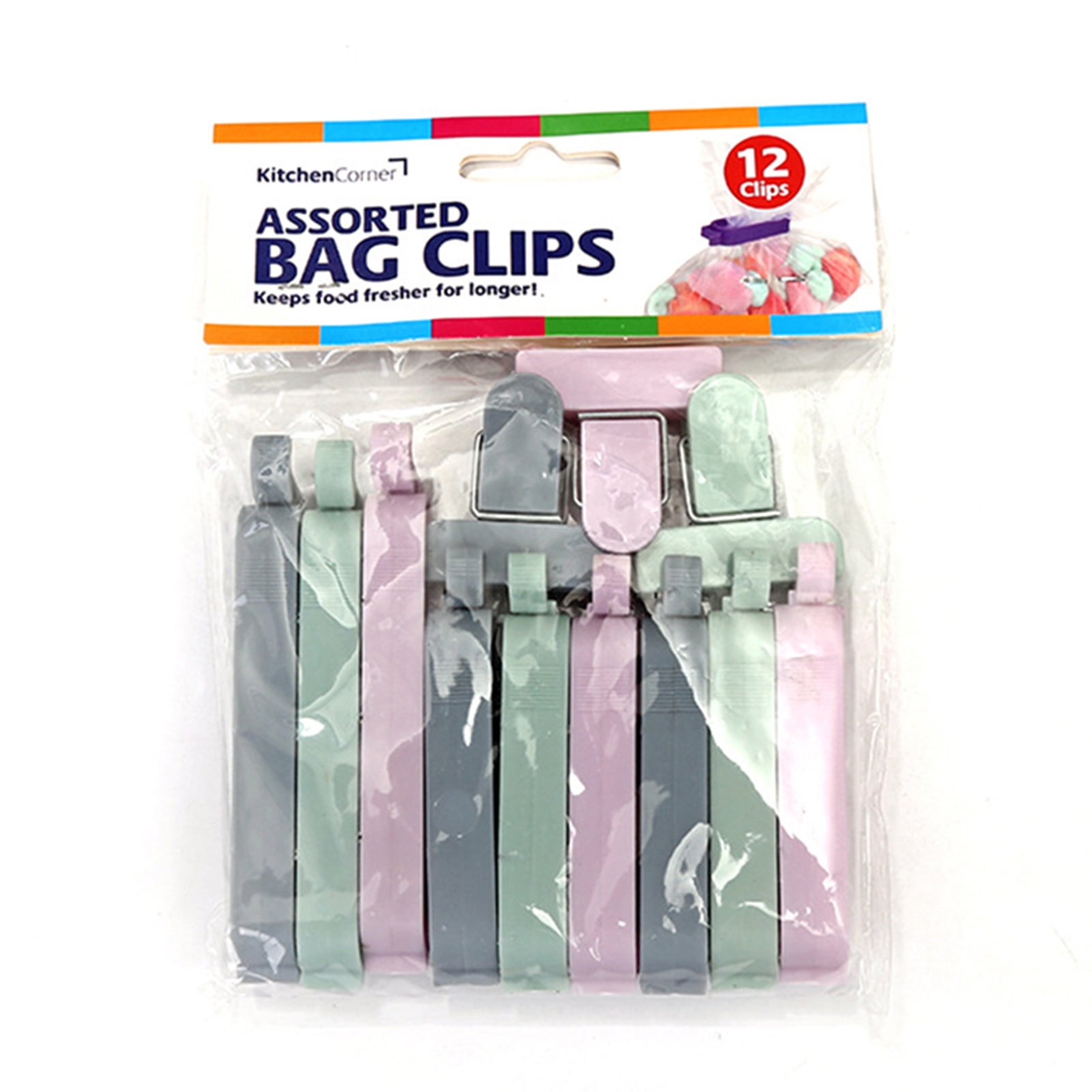 Snack Bag Sealing Clips Kitchen Food Storage Sealer Clamp 12 Pcs/Set 3 Sizes/Set 