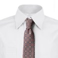 thumbnail image 2 of Geometric Necktie, Floral Eastern Motifs, Dress Tie, 3.7", Pale Orange Mauve Coral, by Ambesonne, 2 of 3