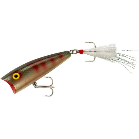 UPC: 0020554031398 | Rebel Pro Pop-R Plus Fishing Lure Hard bait Green Perch 2 1/2 in 1/4 oz