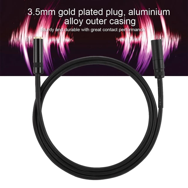 Ccdes Mini XLR Audio Cable,3.5mm Female to Mini XLR Male Two-way Audio Cable Adapter for Camera Photography Equipment,Camera Audio Cable
