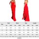 thumbnail image 2 of Vestido De Tirantes Finos Vestido de tirantes finos para mujer, sin mangas, con volantes, vestido dividido de cóctel (rojo L) Ygjytge para Mujer Rojo T L, 2 of 6