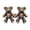 Bronze, variant on 2Pcs Bear Shaped Adjustable Jean Button Waist Buckle Pants Buckle Extender Replacement Button Attacher Pins