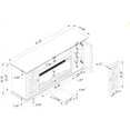 thumbnail image 7 of FESTIVO TV Stand For TVs Up To 78" With Fireplace Included, 7 of 7