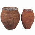 thumbnail image 2 of Benzara Woven Patterned Sea Grass Baskets, Brown, Set Of 2, 2 of 2