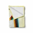 thumbnail image 2 of 21st Birthday Soft Flannel Fleece Throw Blanket, Invitation to an Birthday Party on a Yellow Radial Backdrop Image, Cozy Plush for Indoor and Outdoor Use, 50" x 60", Multicolor, by Ambesonne, 2 of 6