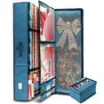 thumbnail image 2 of Hearth & Harbor Pack of 2 Wrapping Paper Storage Organizer Container - Christmas Wrapping Paper Rolls Storage, Under-Bed Storage Box for Holiday Storage & Accessories - Gift Wrap Storage Organizer Box, 2 of 7