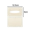 thumbnail image 4 of Abbracc 4Pcs Basket Bottom Knitting Bag Bottom Hand-Woven Wooden for Home Decoration Set Set B, 4 of 9