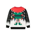 thumbnail image 2 of Boys Christmas Crewneck Sweatshirts Holiday Winter Sweater Long Sleeve Pullover Shirts 3T/540, 2 of 5