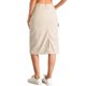 thumbnail image 3 of Falda Midi de Mujer Inspire Chic, Cintura Alta, Espalda Elástica, de Pana, Talla XS, Color Crema, 3 of 6
