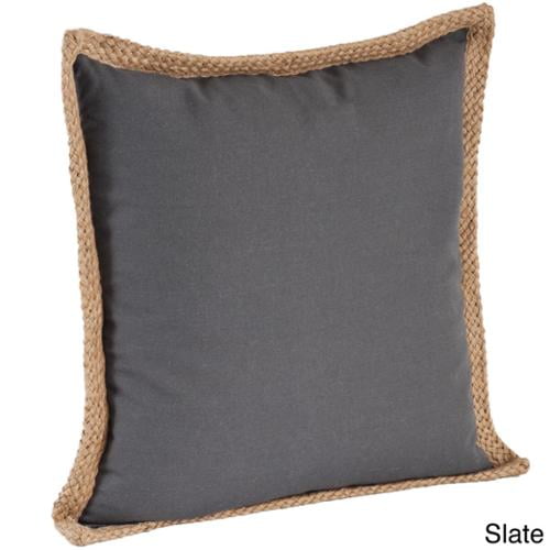 Saro Lifestyle Jute Braided Down Filled Throw Pillow Walmart Com