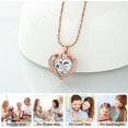 thumbnail image 3 of Angel Wing Heart Urn Necklace for Ashes Crystal Cremation Jewelry Birthstone Memorial Lockets Keepsake Pendant Urn Lockets, 3 of 6