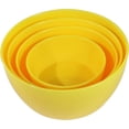 thumbnail image 6 of Set of 4 Pcs Round Bowl,Durable Plastic Mixing Bowls with Lids Set,4 Size Yellow Space-Saving Nesting Containers for Boy,Girl,Adult, 6 of 6