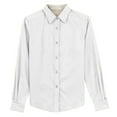 thumbnail image 5 of Womens Long Sleeve Easy Care Cotton/Polyester Shirt White/ Light Stone XXL, 5 of 6