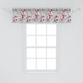 thumbnail image 2 of Ambesonne Love Valance Pack of 2, Graffiti Words Romantic, 54"X12", Magenta Ivory Pale Green, 2 of 4