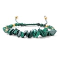 thumbnail image 1 of Nvzi Pulsera de piedra triturada tejida, pulsera elástica apilable con cuentas para mujer, joyería colorida con dijes para playa de verano, verde, 1 of 4