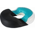 thumbnail image 4 of Gel Donut Pillow| Lifting Cushion | Donut Cushion for Tailbone Hemorrhoid Cushion Coccyx Sciatica Pregnancy Cushion, Black, 4 of 9