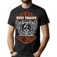 thumbnail image 1 of Funny Graphic - playera para hombre y mujerCool Grandpa on a Motorcycle Graphic Tee for Men - Soft Cotton, Crew Neck, Short Sleeve, Casual Fit, Breathable & Stretchy, Non-Transparent - Perfect Gift, 1 of 6