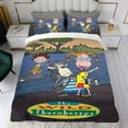 thumbnail image 4 of Los Thornberrys Salvajes Conjunto de sábanas temático, trío de piezas, cómodo y amigable con la piel, diseño único, regalo de decoración para el hogar para familiares, amigos y fans,135cm *200cm, 4 of 6