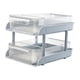 thumbnail image 1 of Organizador de escritorio con 2 pequeñas cajas de almacenamiento y doble asa. Gris, 1 of 9