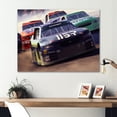 thumbnail image 2 of Designart Daytona Stock Car Racing Last Lap V Canvas Wall Art, 2 of 5