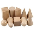 thumbnail image 2 of 10pcs/set Building Block Wooden Geometry Model Toy Children Manual block toy geometry Geometry Block Kid Educational Toy, 2 of 8