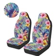 thumbnail image 3 of Uorisanigo Car Seat Covers, Premium Pink Hibiscus Automotive High Back Bucket Seat Covers Front Seats, 2 PCS Auto Interior Accessories Cushions, Universal Fit for Most Cars, 3 of 7
