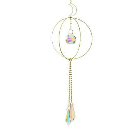 

Moonlight Pendant Crystal Light Prism Car Hanging Wind Chime