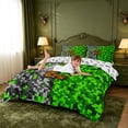thumbnail image 3 of meiyoeat Pixel Adventure Game Print Bedding For Boys,Personalized Initial Letter E Duvet Cover Full,Reversible,3 Pieces,1 Duvet Cover and 2 Pillowcases, 3 of 6