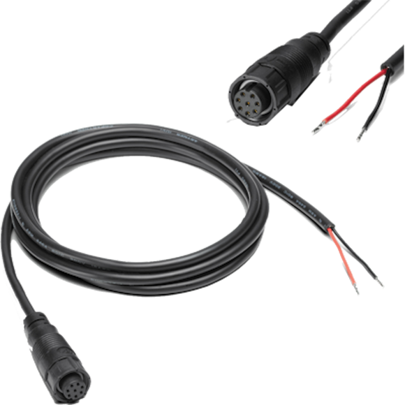Humminbird Fish Finder Power Cable 720085-1 PC 12; For Use With SOLIX And ONIX Series; 6 Feet Length; Black