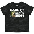 thumbnail image 3 of Inktastic Daddy's Fishing Buddy with White Text Boys Toddler T-Shirt, 3 of 5