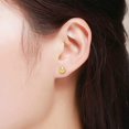 thumbnail image 3 of 14K Yellow Gold Round Ball Studs 3mm - 10mm, Polished Smooth Earrings for Women, Butterfly Backing, Giorgio Bergamo, 3 of 5
