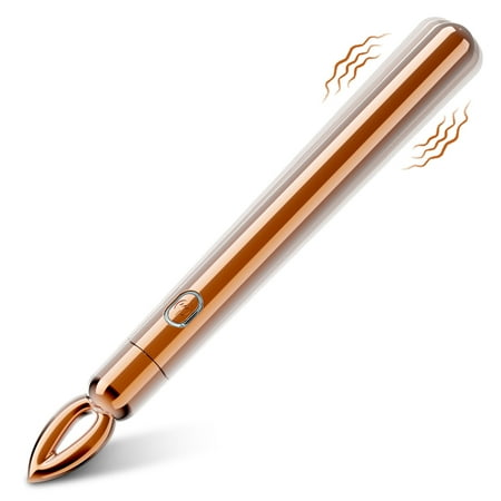 Mini Bullet Vibrator, Rechargeable Lipstick Vibe with 9 Vibration Modes, Pocket Massager Relieves Neck Shoulder Back Waist Legs Arms Muscle Massage